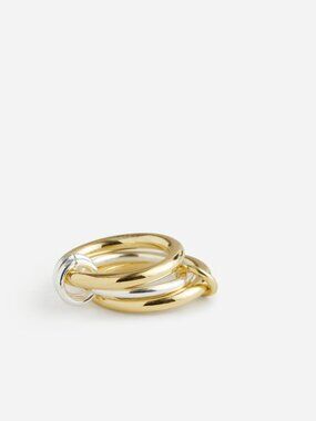 Madewell Two-Toned Linked Ring Sz6